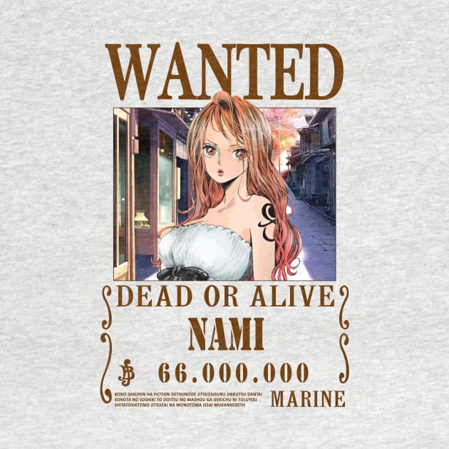 Nami One Piece Wanted by Teedream